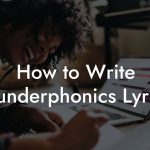 How to Write Plunderphonics Lyrics