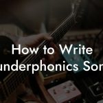 How to Write Plunderphonics Songs