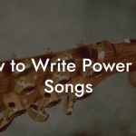 How to Write Power Pop Songs