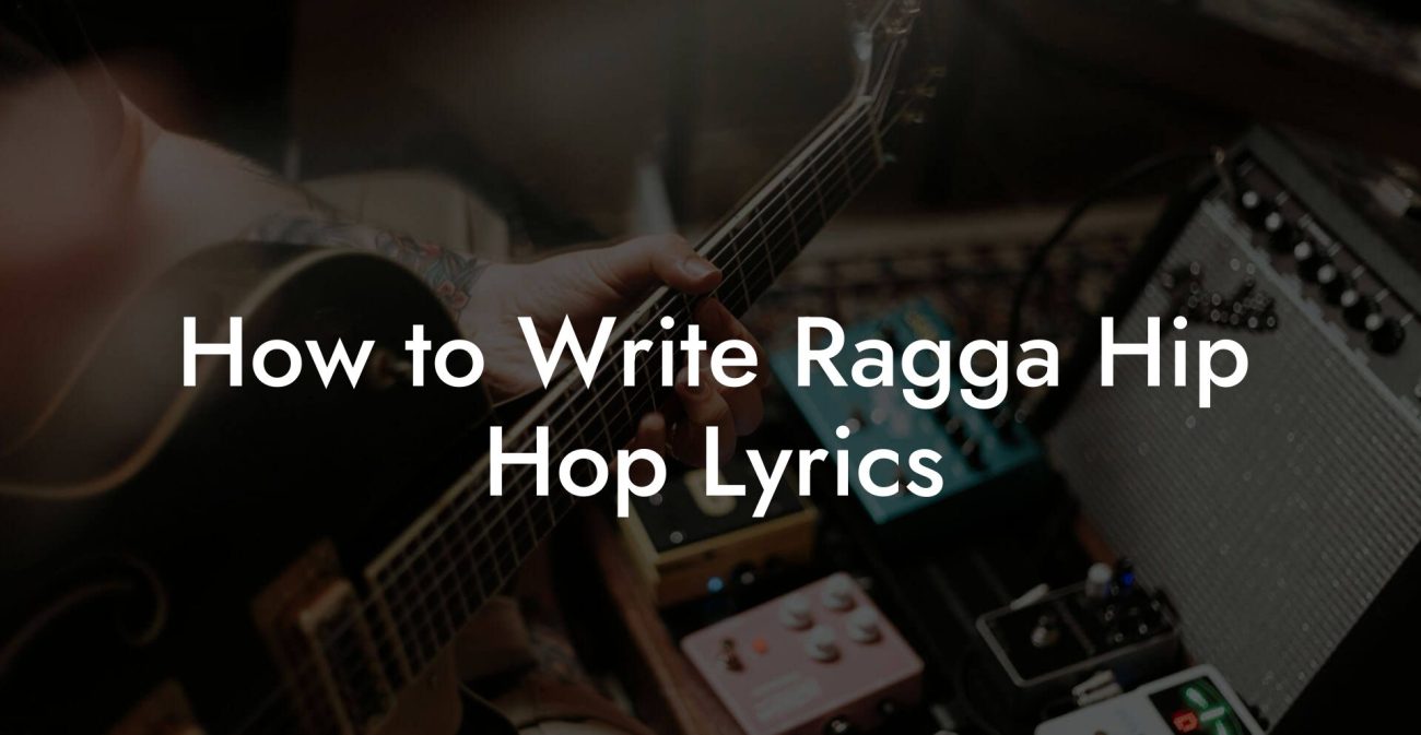 How to Write Ragga Hip Hop Lyrics