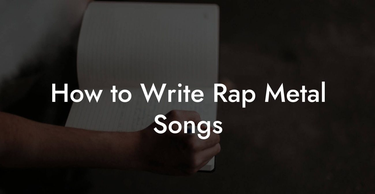 How to Write Rap Metal Songs