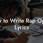 How to Write Rap Opera Lyrics