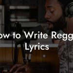 How to Write Reggae Lyrics