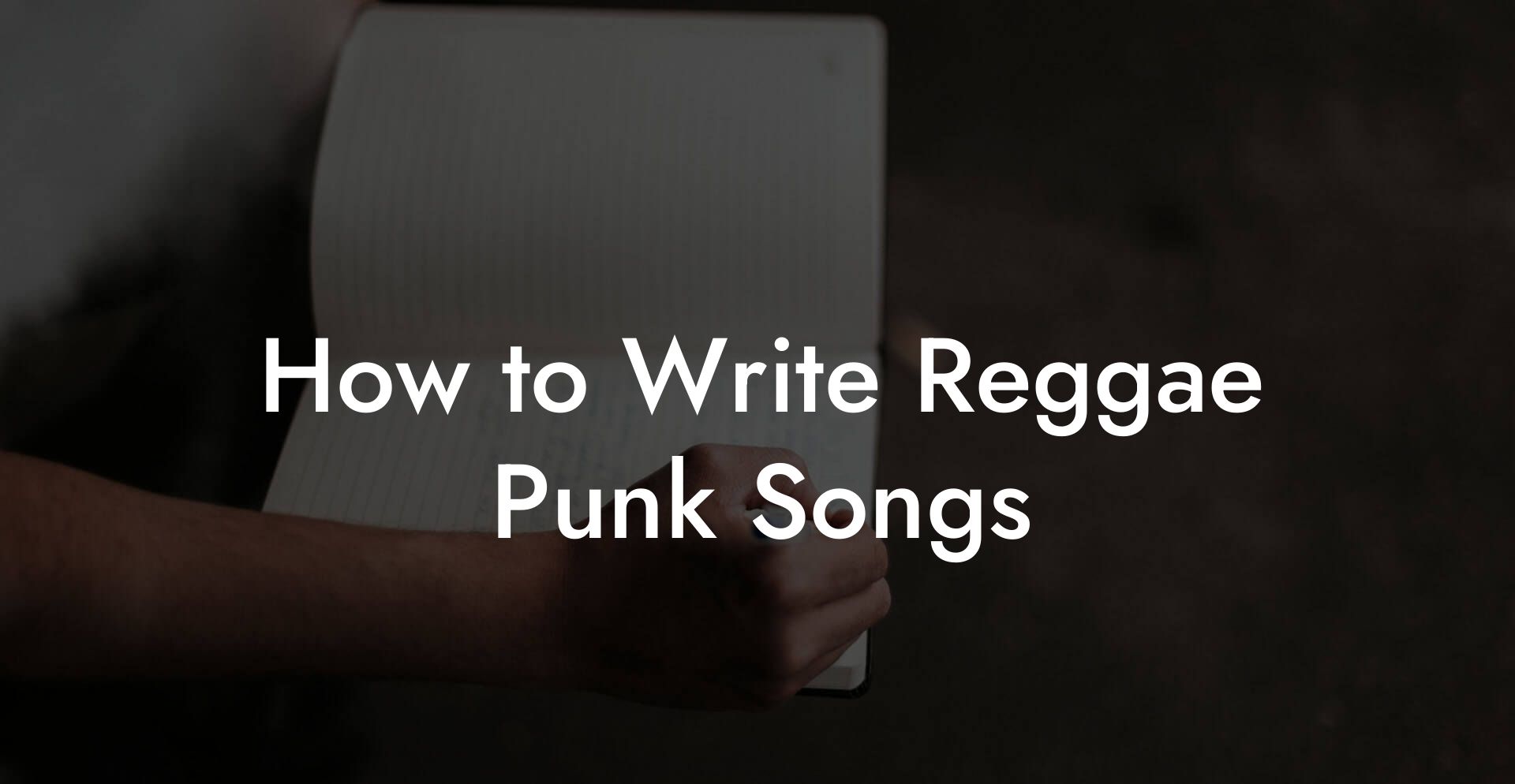 How to Write Reggae Punk Songs