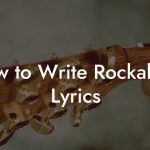 How to Write Rockabilly Lyrics