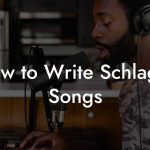 How to Write Schlager Songs