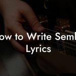 How to Write Semba Lyrics