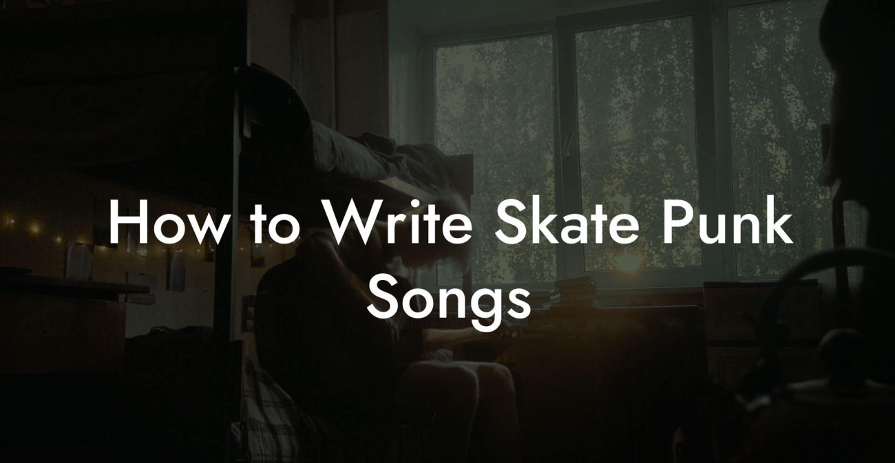 How to Write Skate Punk Songs