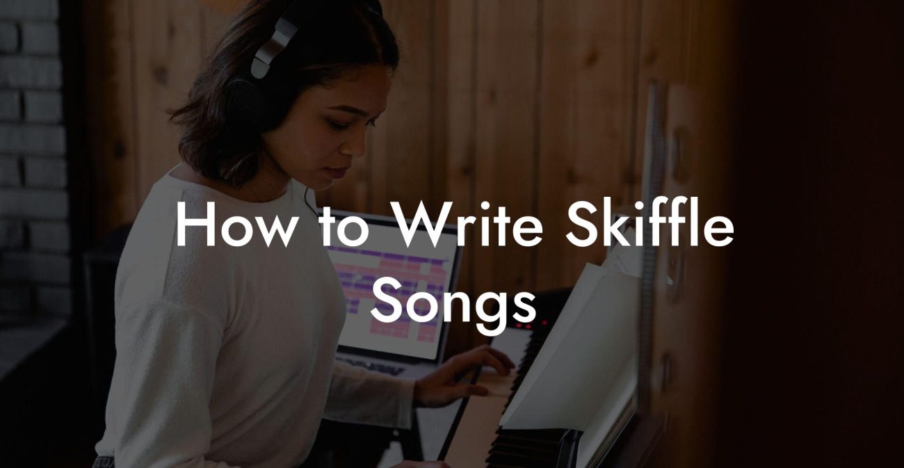 How to Write Skiffle Songs