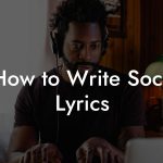 How to Write Soca Lyrics