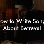 How to Write Songs About Betrayal