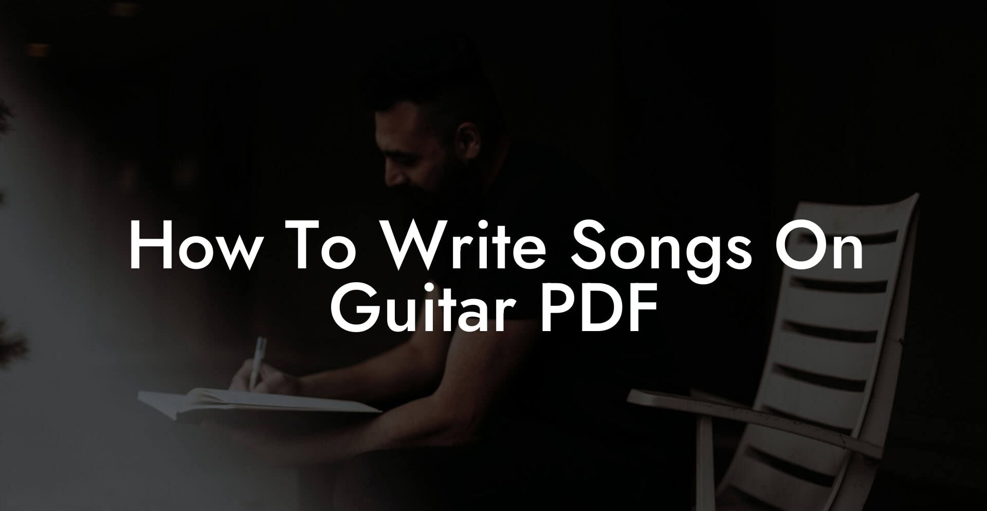 how to write songs on guitar pdf lyric assistant