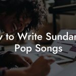 How to Write Sundanese Pop Songs