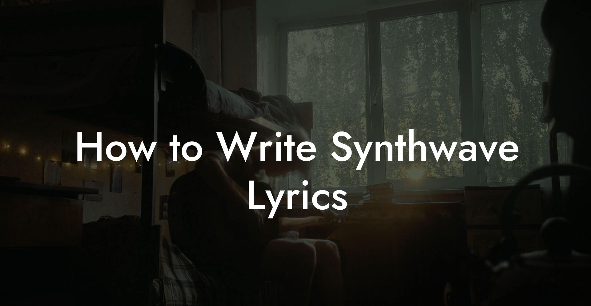 How to Write Synthwave Lyrics