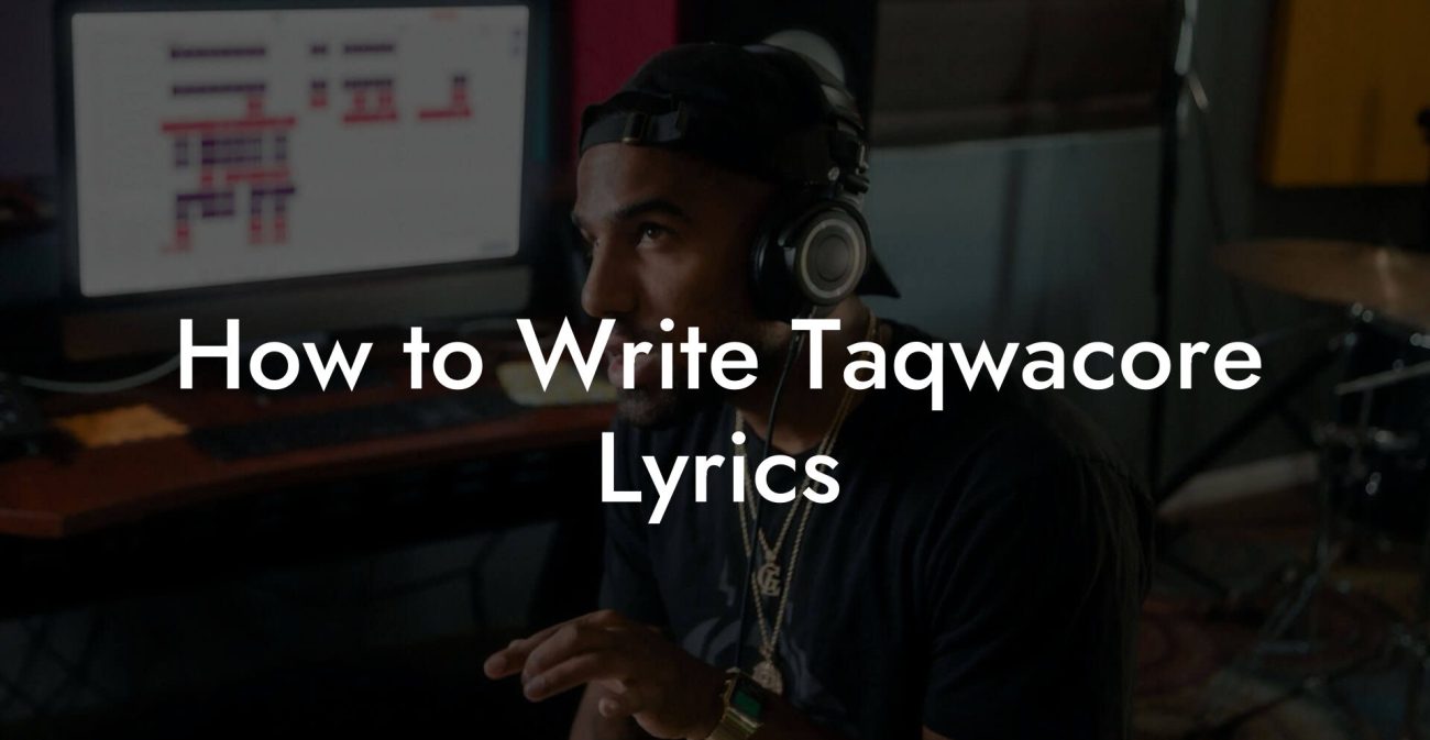 How to Write Taqwacore Lyrics