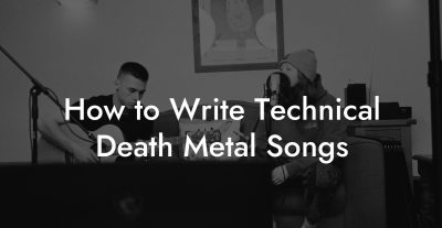 How to Write Technical Death Metal Songs