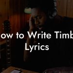 How to Write Timba Lyrics