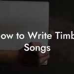 How to Write Timba Songs