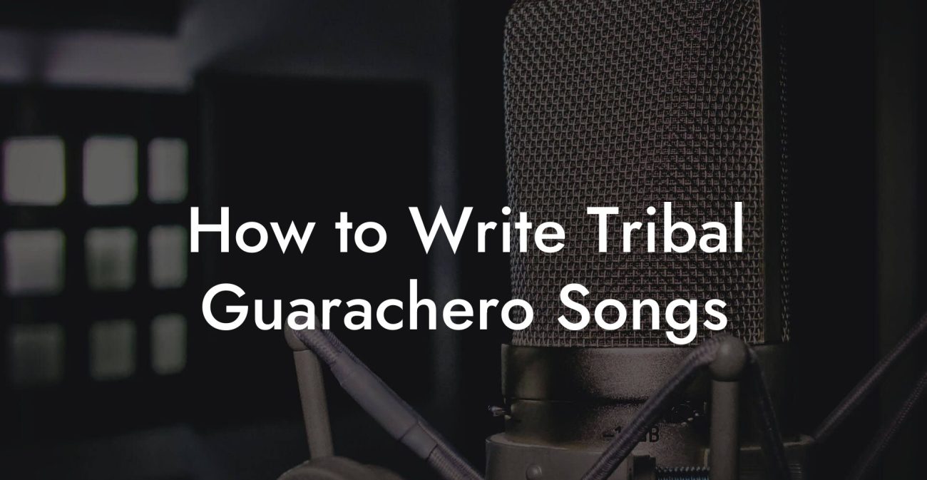 How to Write Tribal Guarachero Songs