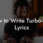 How to Write Turbo-Folk Lyrics