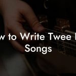 How to Write Twee Pop Songs