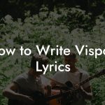 How to Write Vispop Lyrics