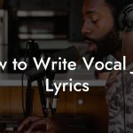 How to Write Vocal Jazz Lyrics