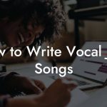 How to Write Vocal Jazz Songs