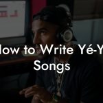 How to Write Yé-Yé Songs