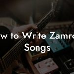 How to Write Zamrock Songs