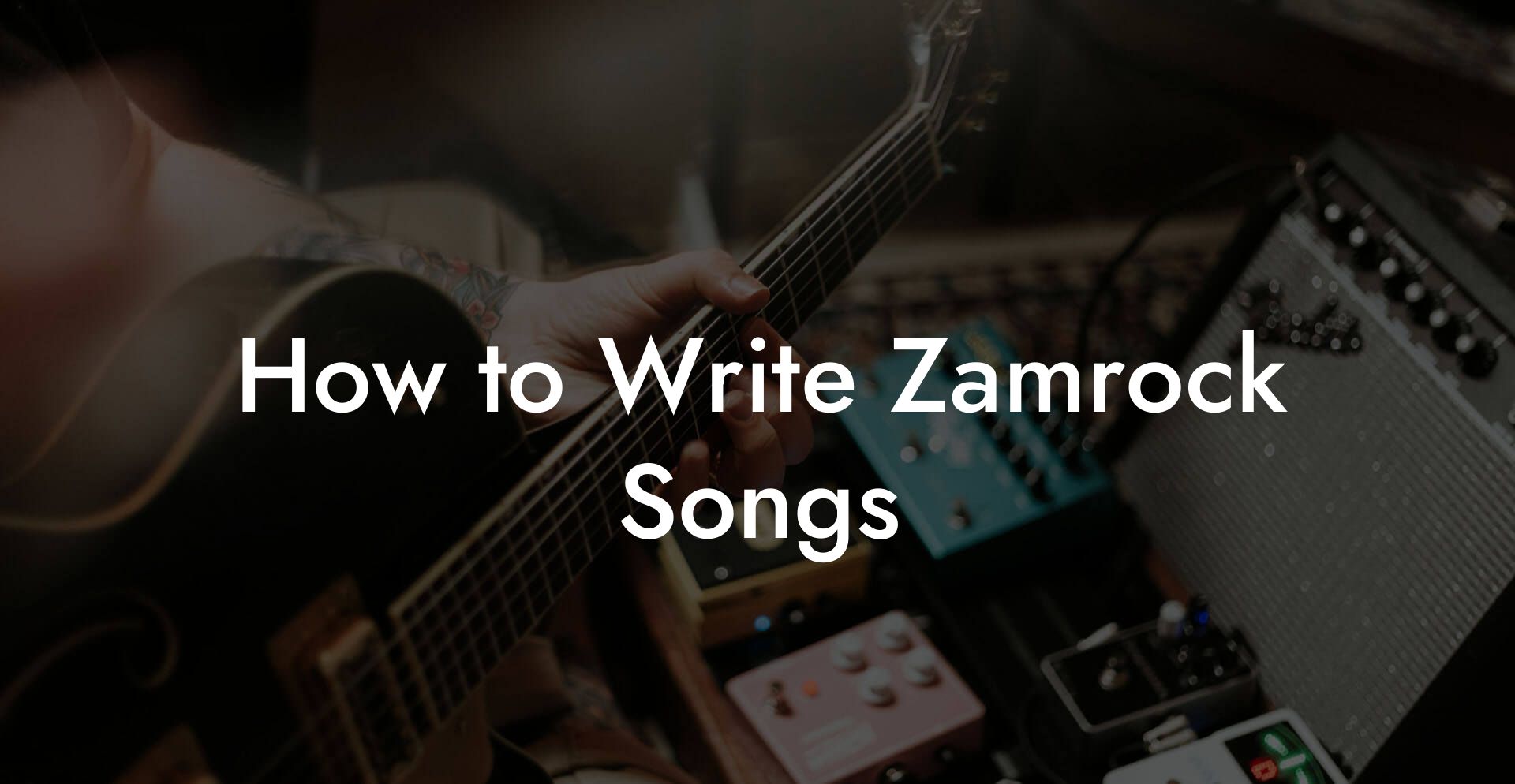 How to Write Zamrock Songs