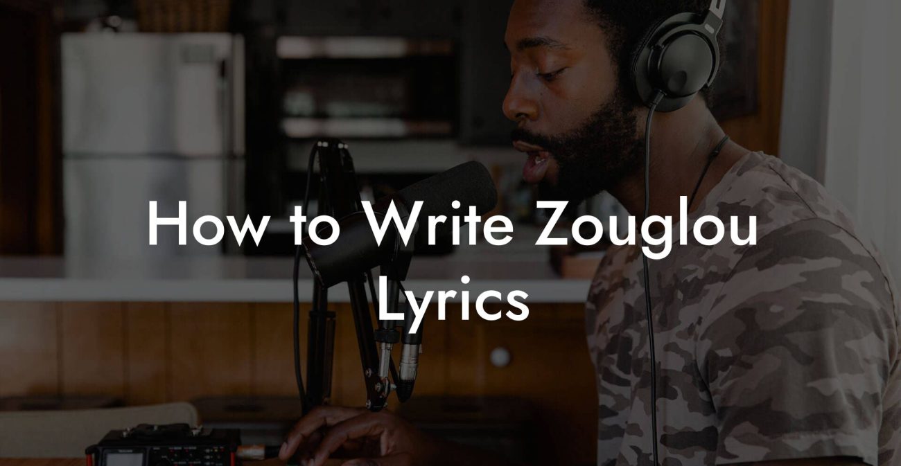 How to Write Zouglou Lyrics