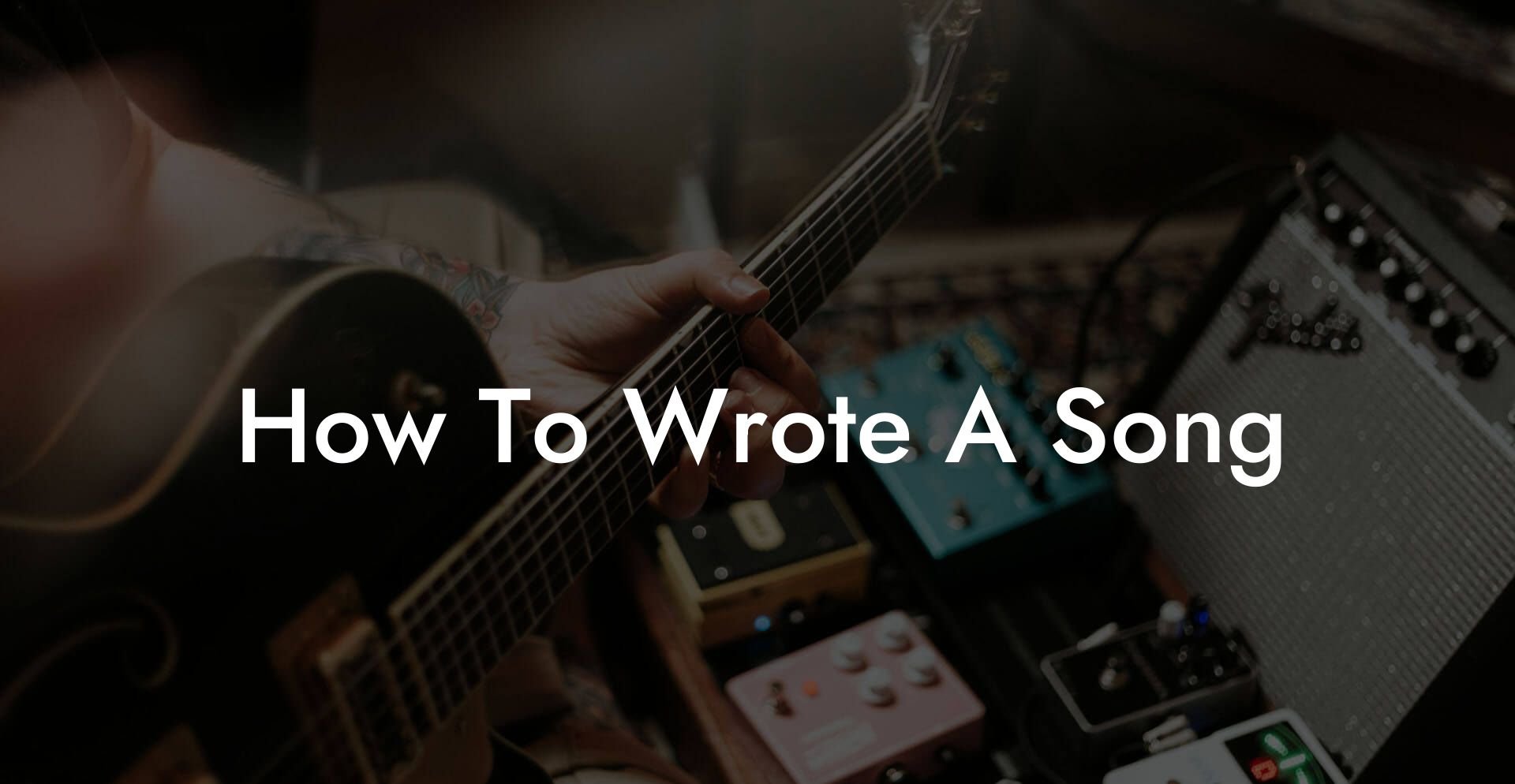 how to wrote a song lyric assistant