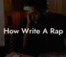 how write a rap lyric assistant