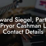 Howard Siegel, Partner at Pryor Cashman LLP Contact Details
