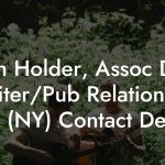 Ian Holder, Assoc Dir Writer/Pub Relations at BMI (NY) Contact Details