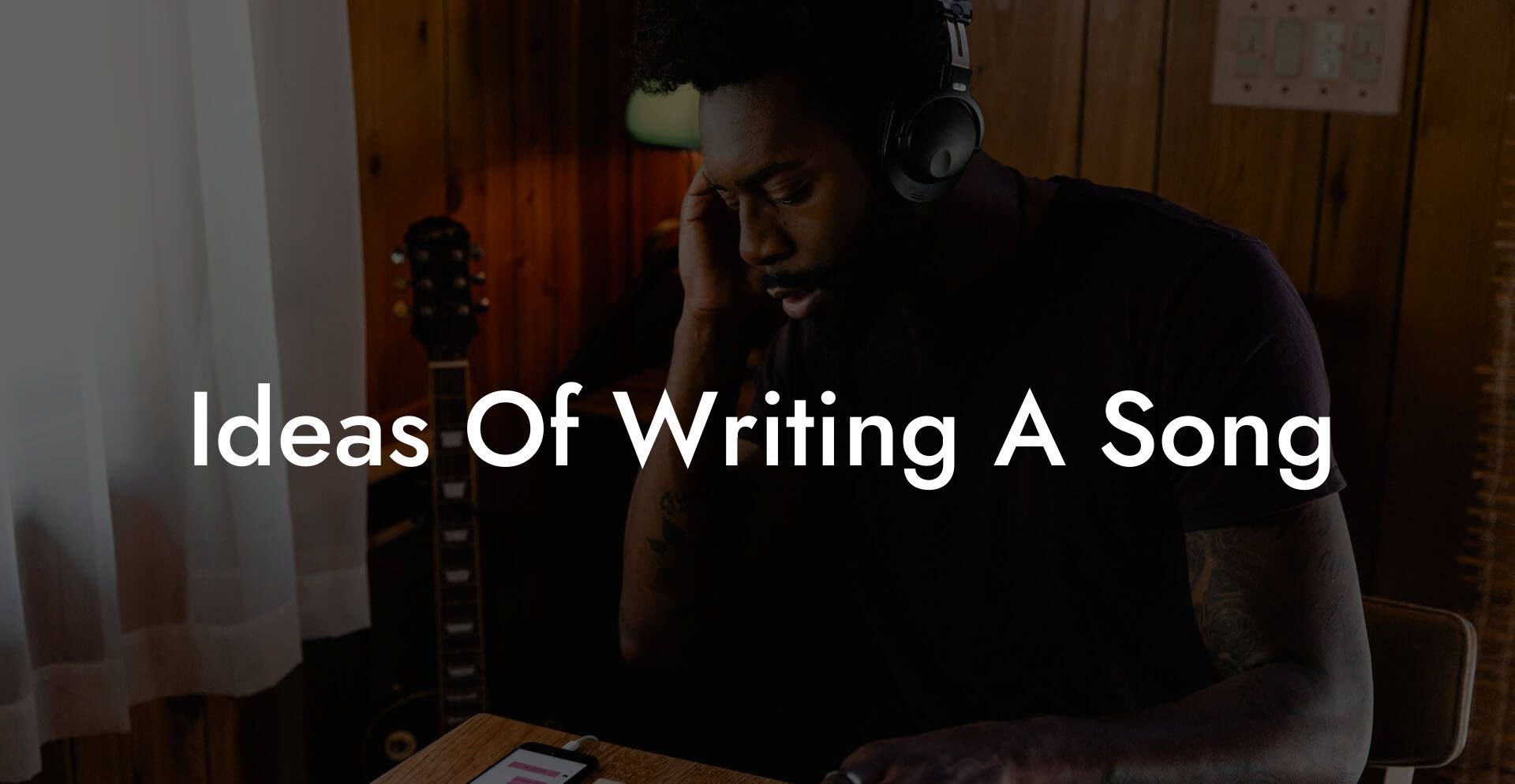 ideas of writing a song lyric assistant
