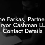 Ilene Farkas, Partner at Pryor Cashman LLP Contact Details
