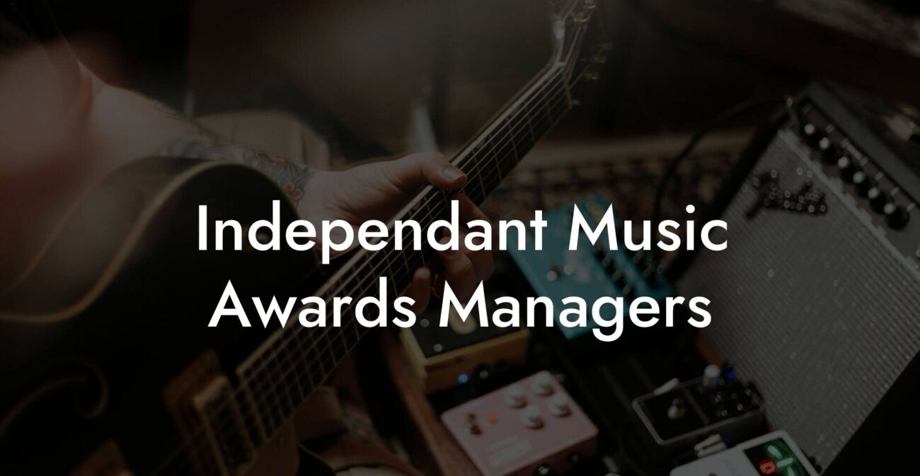 Independant Music Awards Managers