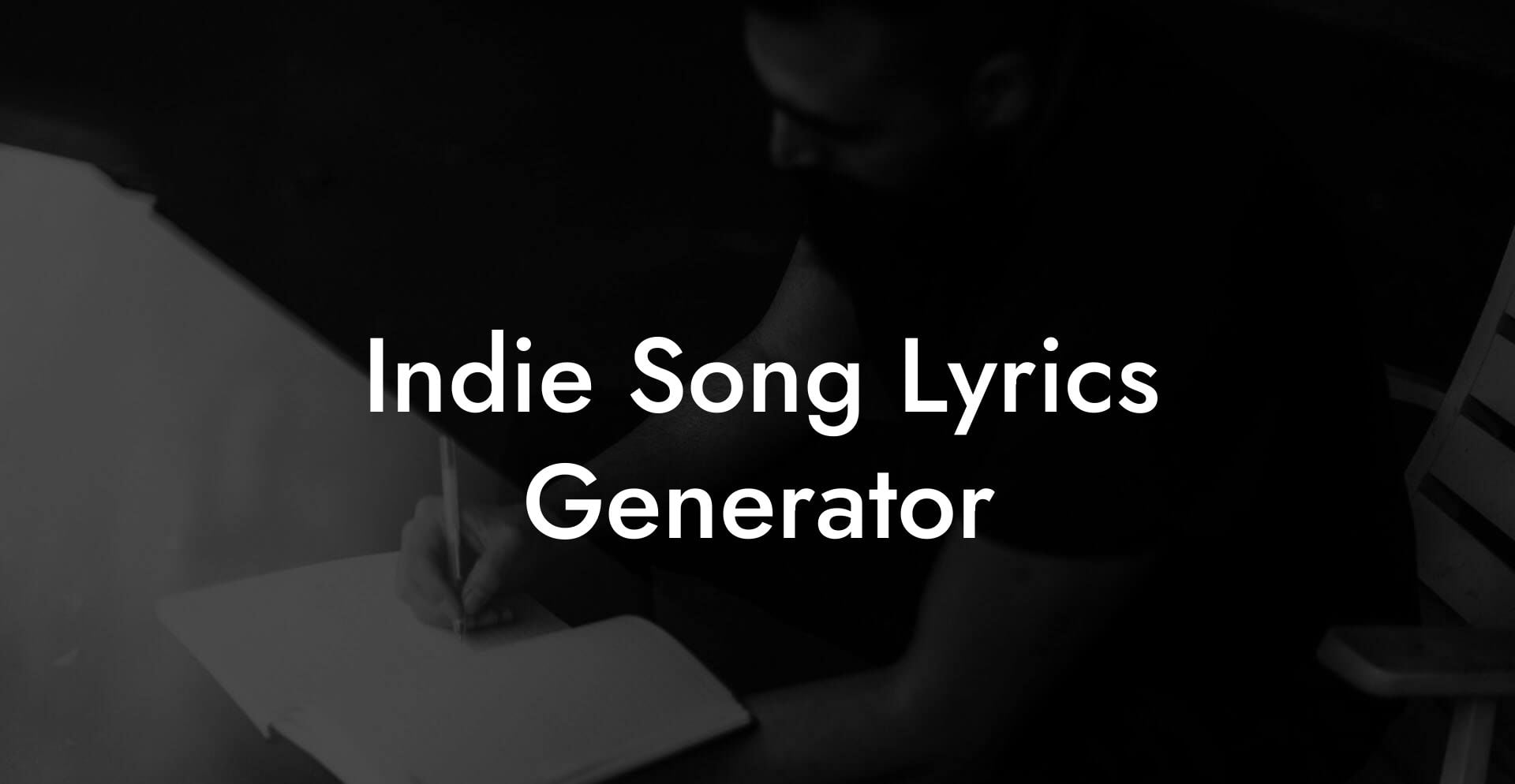 indie song lyrics generator lyric assistant