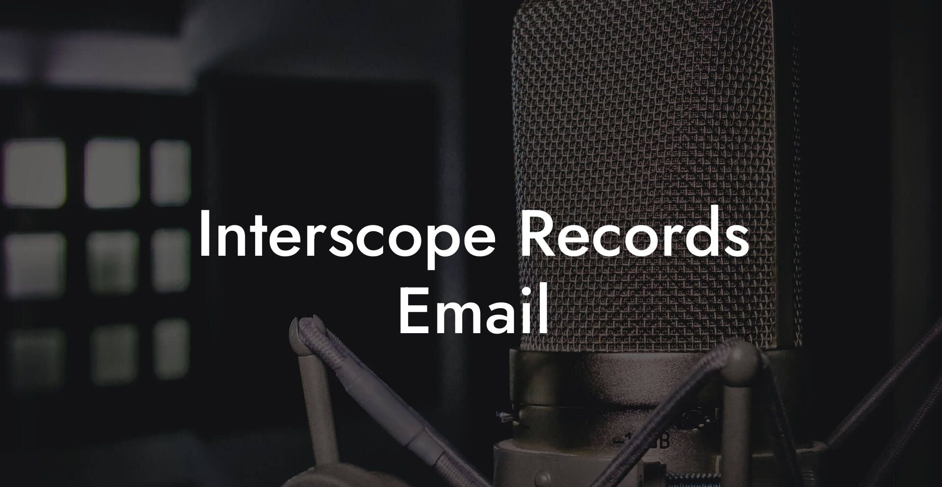Interscope Records Email