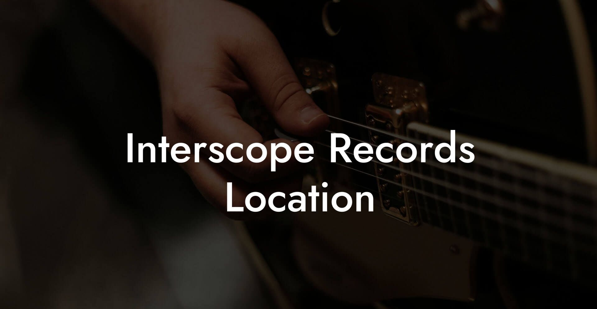 Interscope Records Location