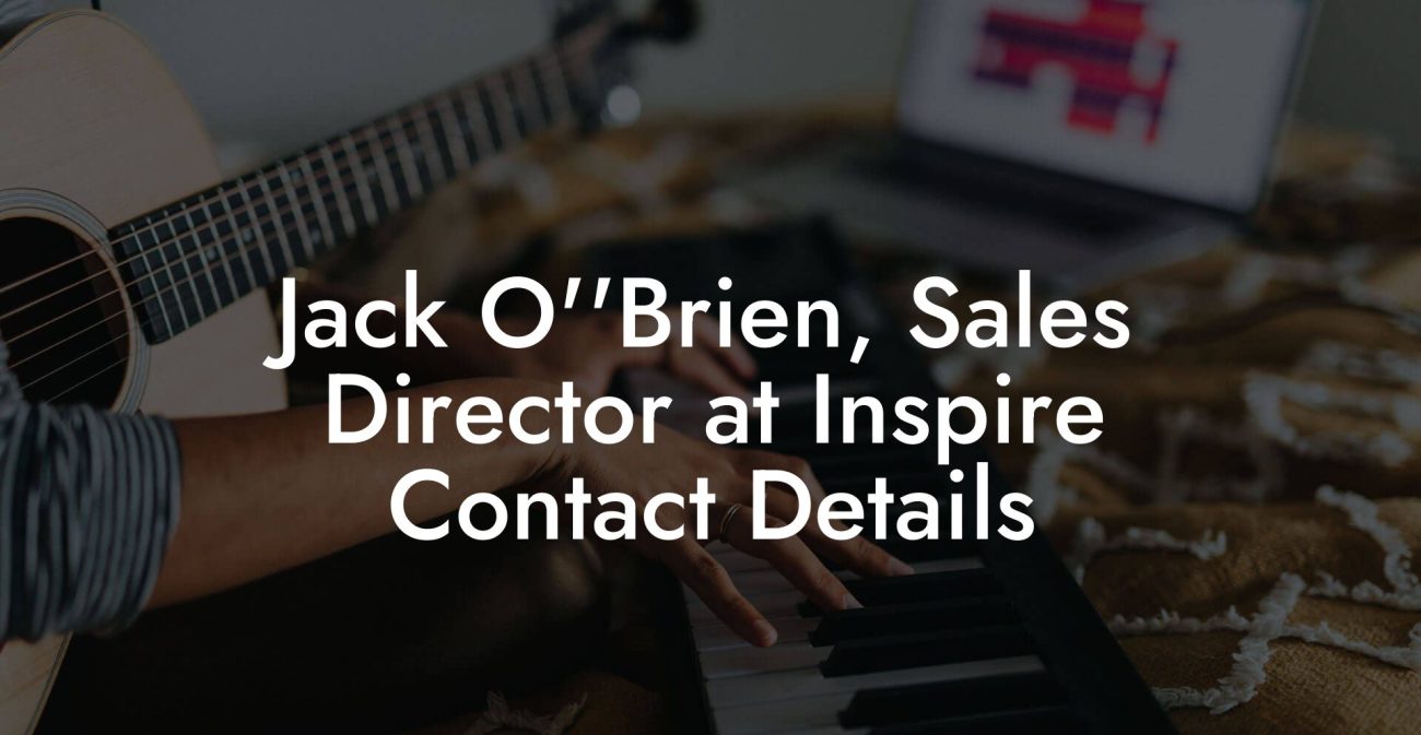 Jack O''Brien, Sales Director at Inspire Contact Details