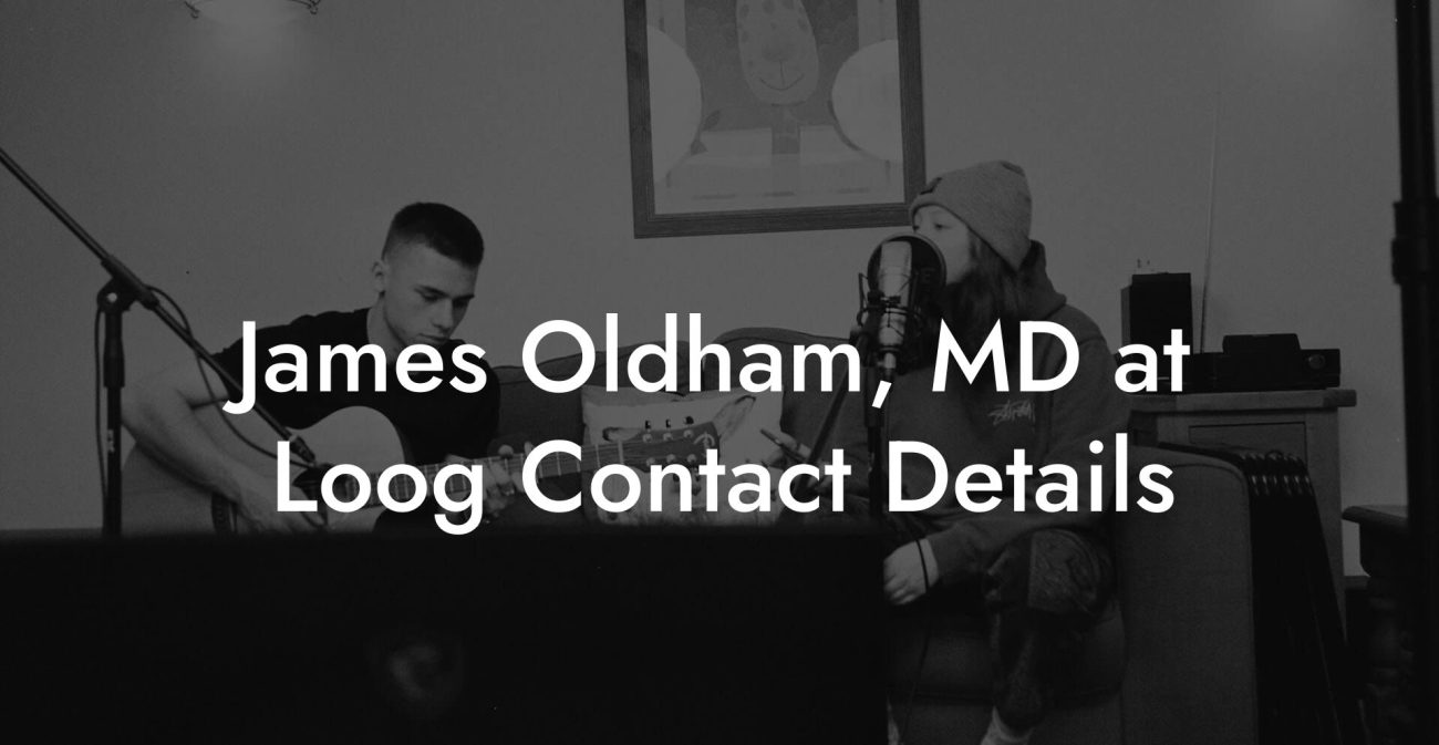 James Oldham, MD at Loog Contact Details