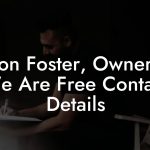 Jason Foster, Owner at We Are Free Contact Details