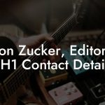Jason Zucker, Editor at VH1 Contact Details