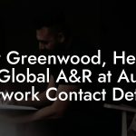 Jay Greenwood, Head Of Global A&R at Audio Network Contact Details