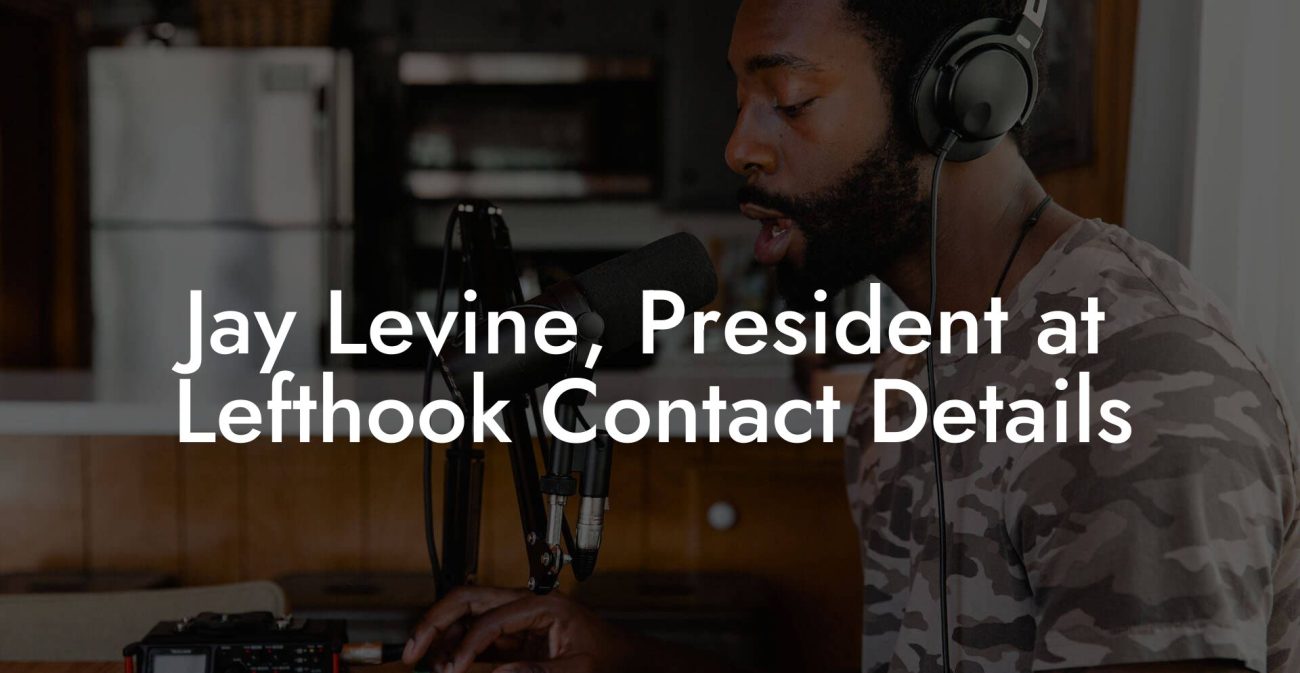 Jay Levine, President at Lefthook Contact Details