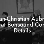 Jean-Christian Aubry, GM at Bonsound Contact Details