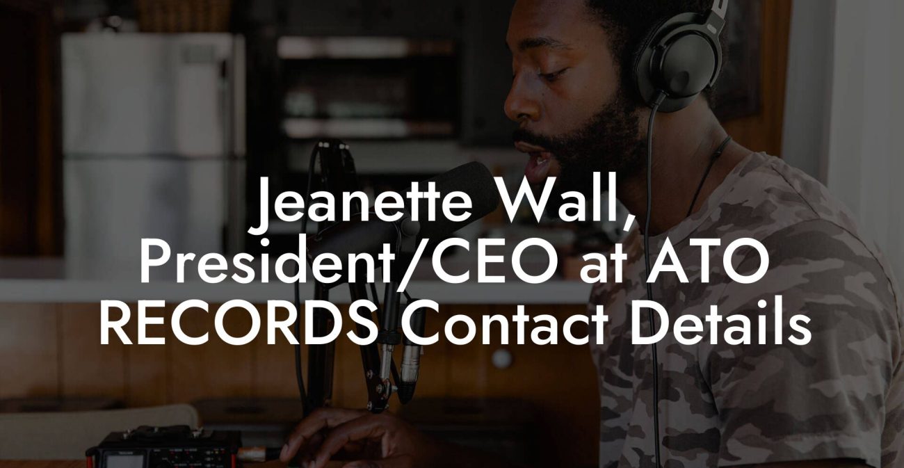 Jeanette Wall, President/CEO at ATO RECORDS Contact Details